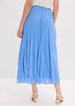 Jupe en mousseline effet froissé