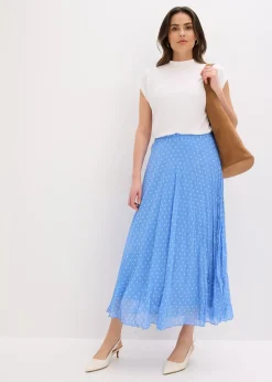 Jupe en mousseline effet froissé