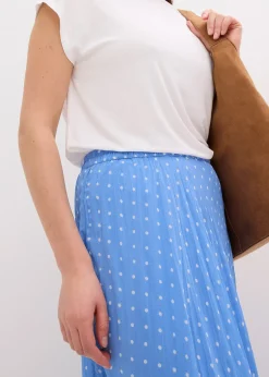 Jupe en mousseline effet froissé