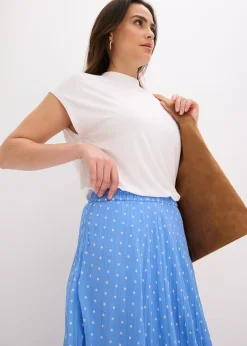 Jupe en mousseline effet froissé