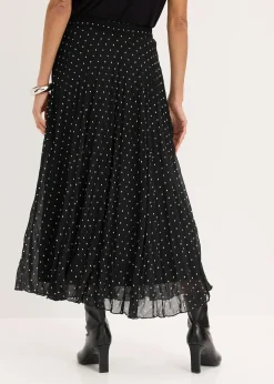 Jupe en mousseline effet froissé