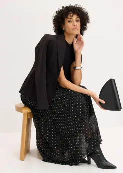 Jupe en mousseline effet froissé