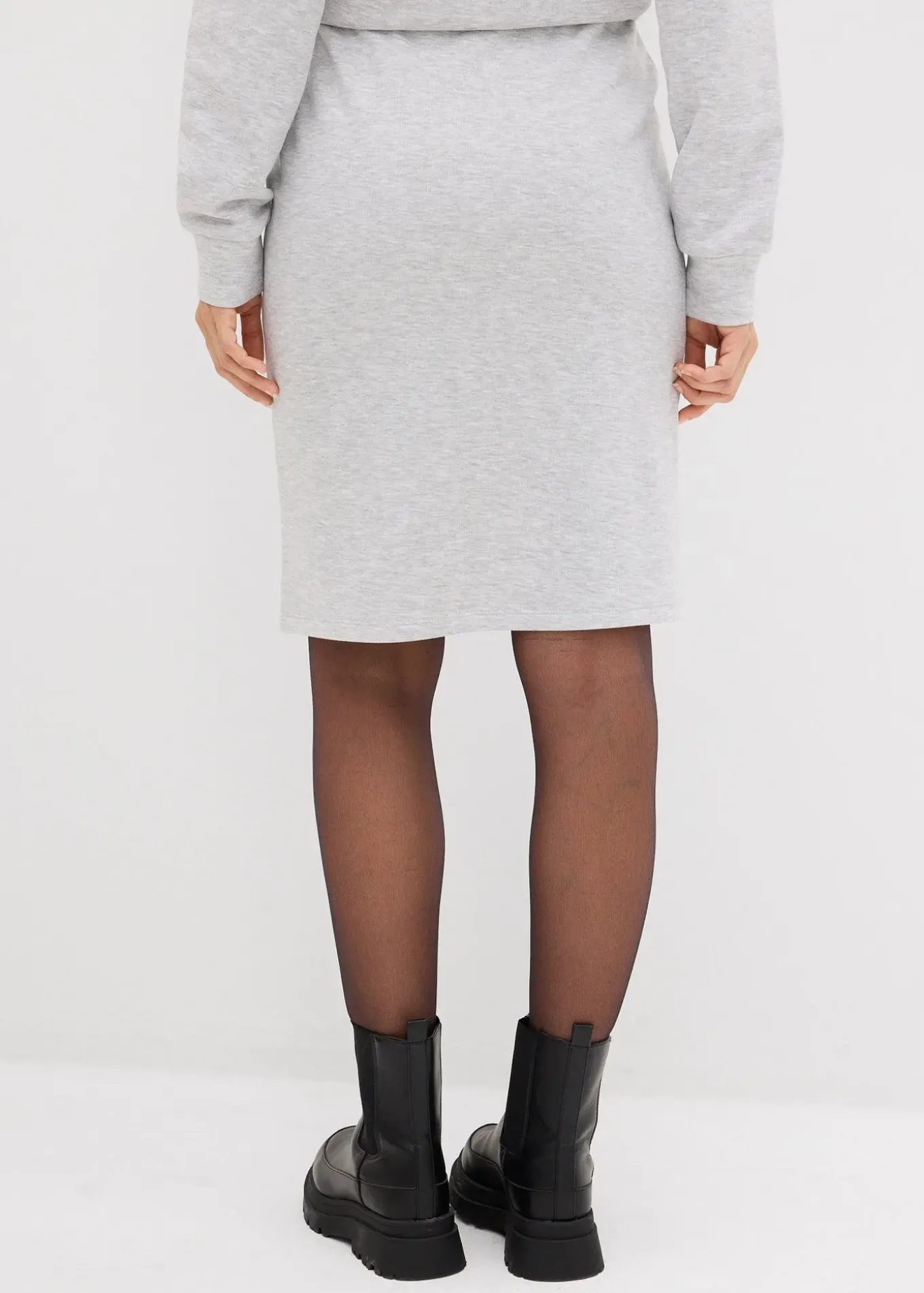 Jupe en sweat à rivets