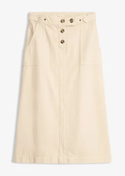 Jupe en twill 100% coton