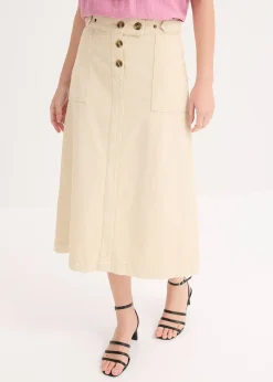 Jupe en twill 100% coton