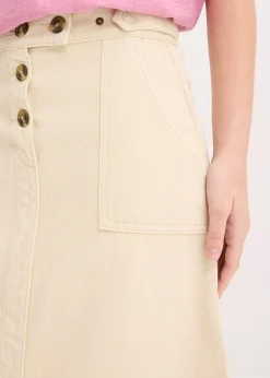 Jupe en twill 100% coton