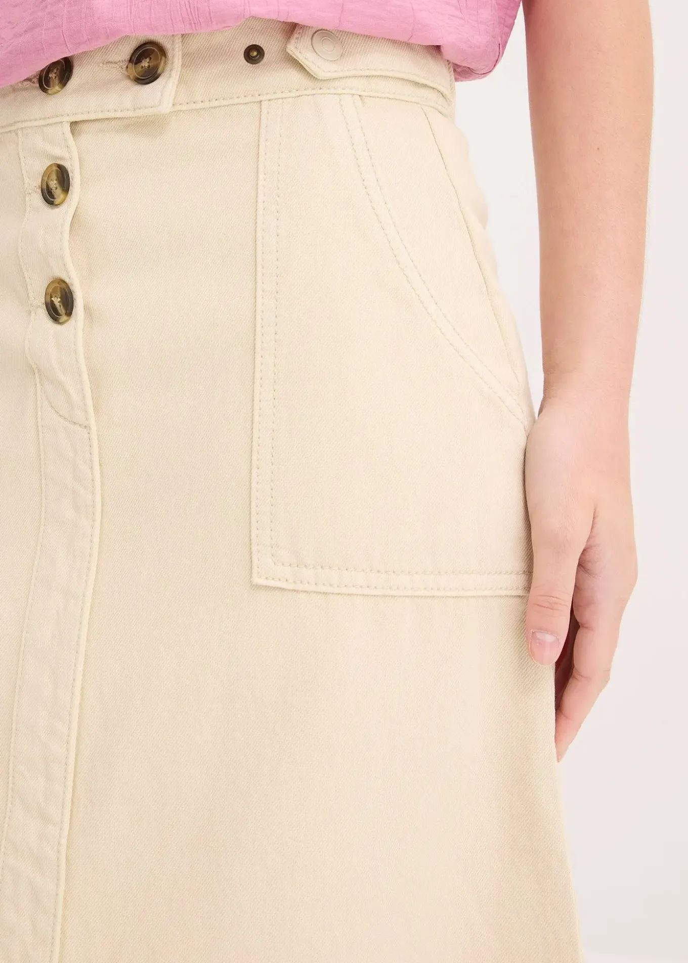 Jupe en twill 100% coton