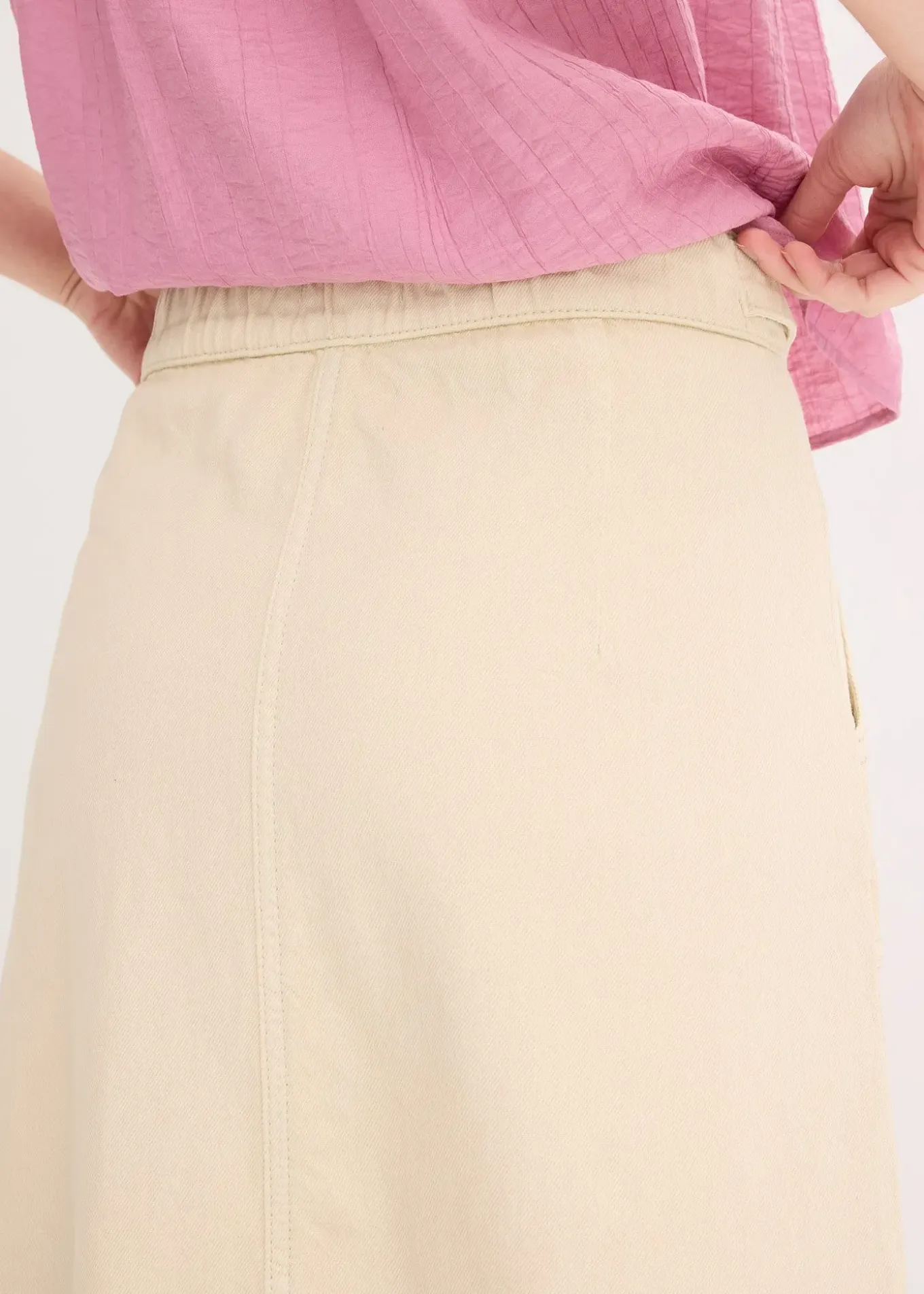 Jupe en twill 100% coton