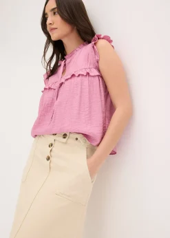 Jupe en twill 100% coton