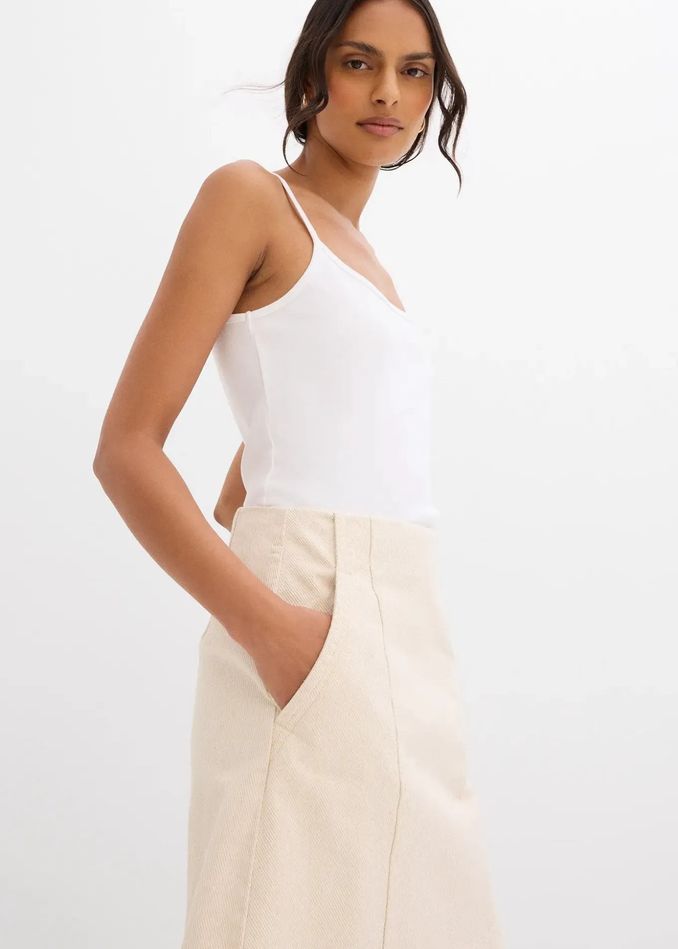 Jupe en twill 100% coton