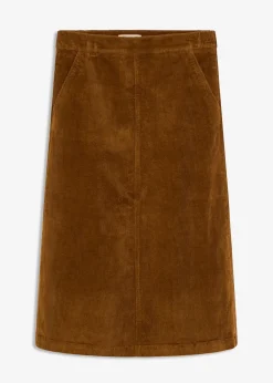 Jupe en velours côtelé