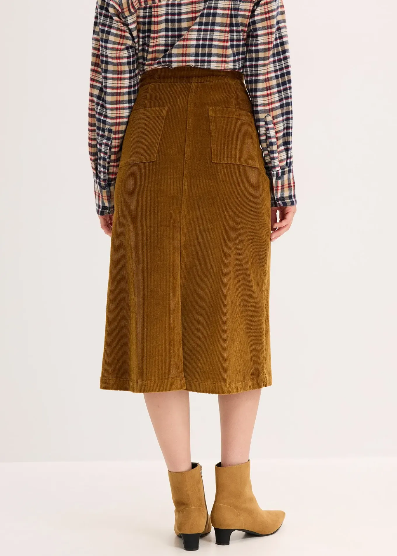 Jupe en velours côtelé