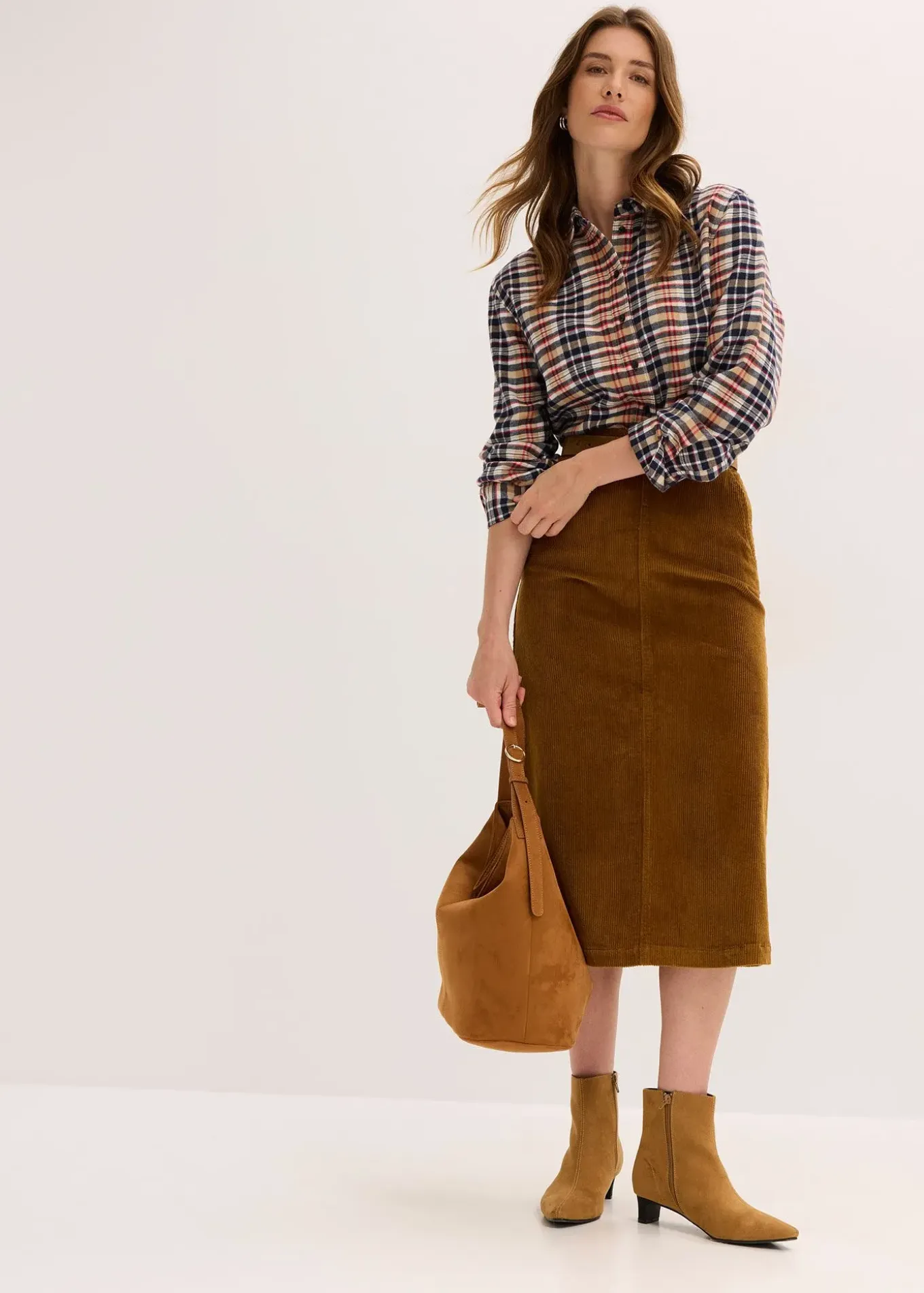 Jupe en velours côtelé