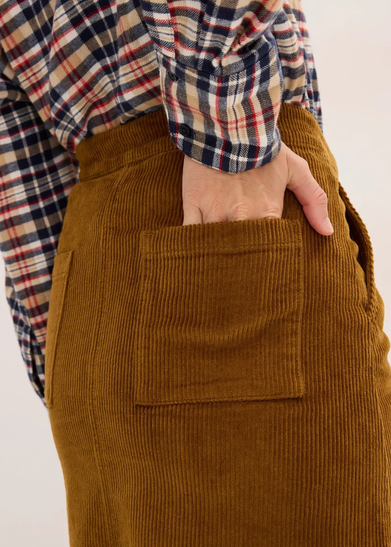 Jupe en velours côtelé