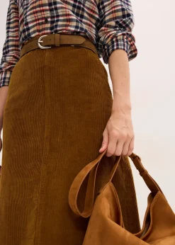 Jupe en velours côtelé