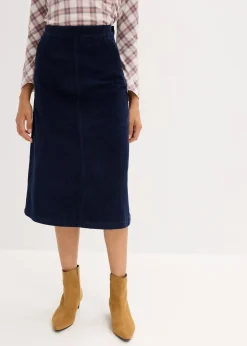 Jupe en velours côtelé