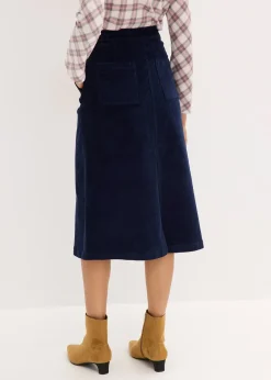 Jupe en velours côtelé