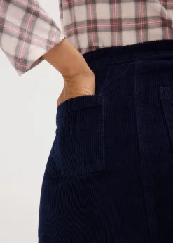 Jupe en velours côtelé