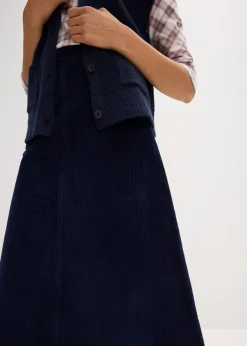 Jupe en velours côtelé