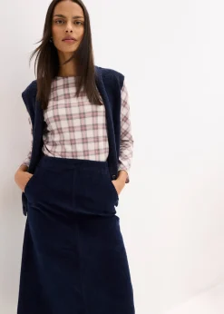 Jupe en velours côtelé