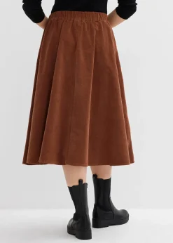 Jupe en velours côtelé, coton extensible