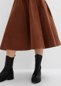 Jupe en velours côtelé, coton extensible