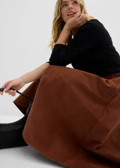 Jupe en velours côtelé, coton extensible