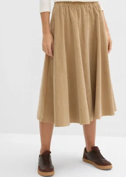 Jupe en velours côtelé, coton extensible