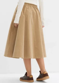 Jupe en velours côtelé, coton extensible