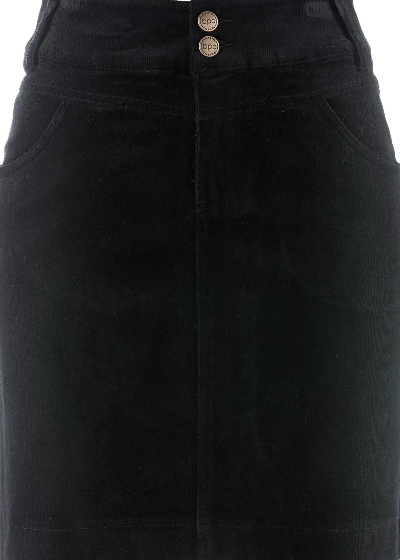 Jupe en velours côtelé extensible