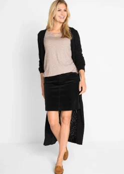 Jupe en velours côtelé extensible