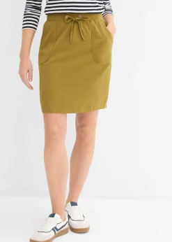 Jupe extensible en coton