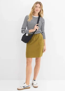 Jupe extensible en coton