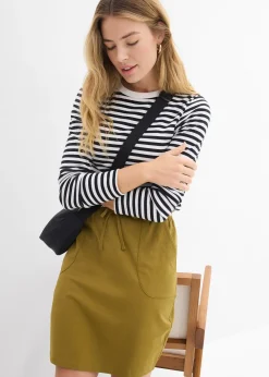 Jupe extensible en coton