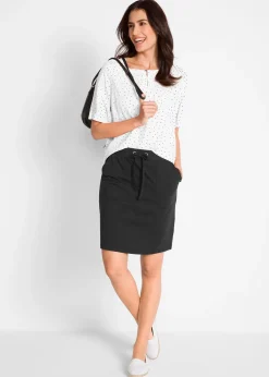 Jupe extensible en coton