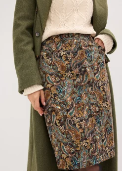 Jupe extensible en coton majoritaire