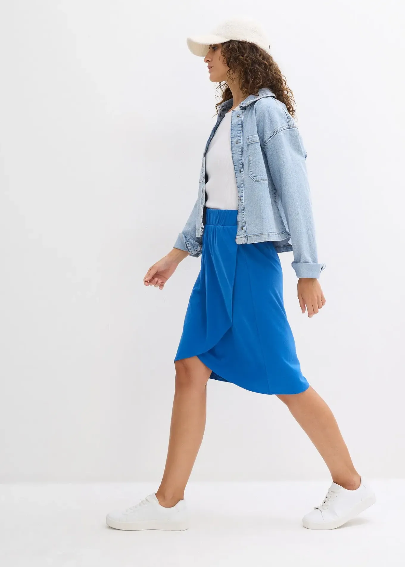 Jupe fluide en jersey viscose