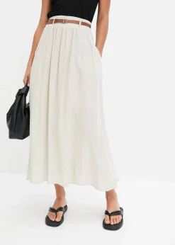 Jupe longue avec ceinture (ens. 2 pces)