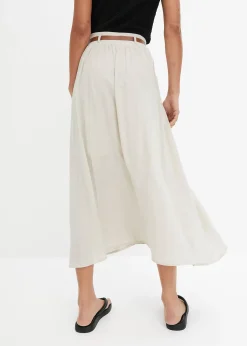 Jupe longue avec ceinture (ens. 2 pces)