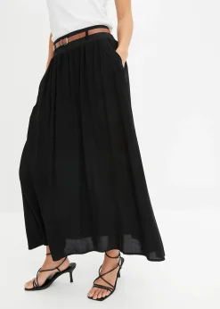 Jupe longue avec ceinture (ens. 2 pces)