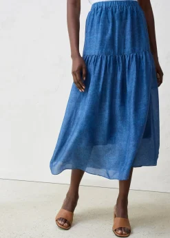 Jupe longue avec soie