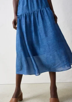 Jupe longue avec soie