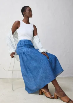 Jupe longue avec soie