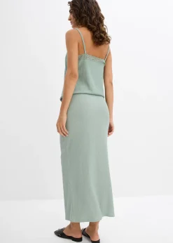 Jupe longue en crêpe léger