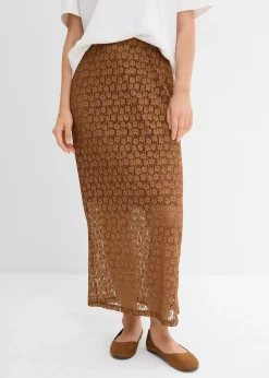 Jupe longue en dentelle