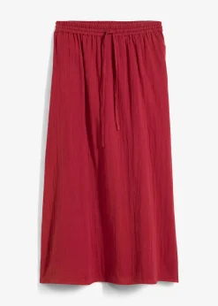 Jupe longue en gaze de coton