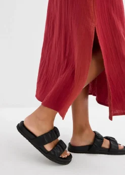 Jupe longue en gaze de coton