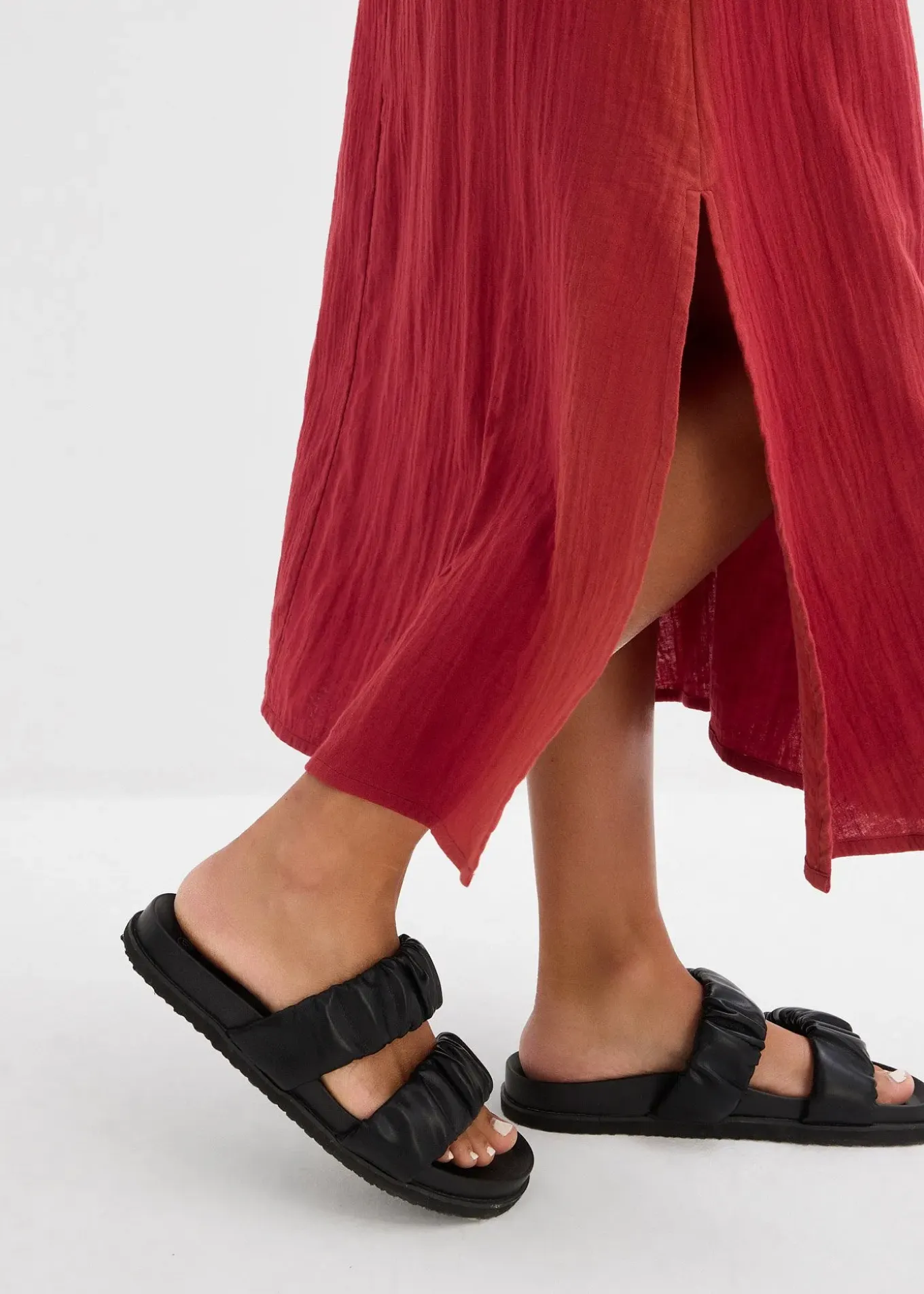 Jupe longue en gaze de coton