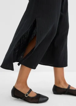 Jupe longue en gaze de coton