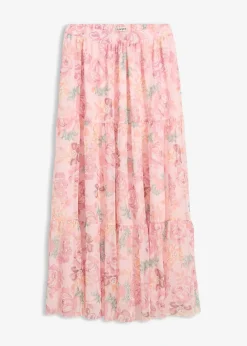 Jupe longue en mesh doux